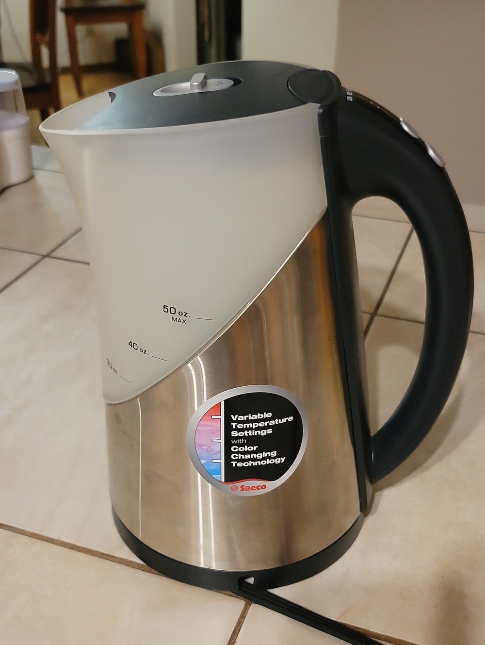Saecovariable Temp 50oz Electric Kettle